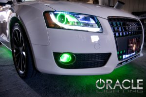 Audi A5 Headlight Halo Kit - ORACLE Lighting - Red - `07-`13